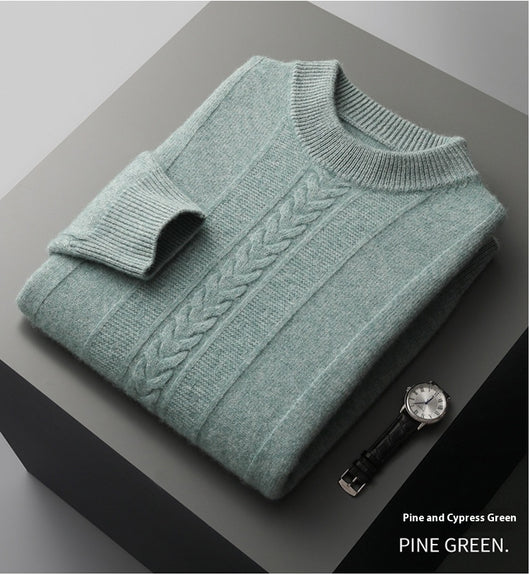 Suéter de Cachemira con Cuello Medio para Hombre - Image 21