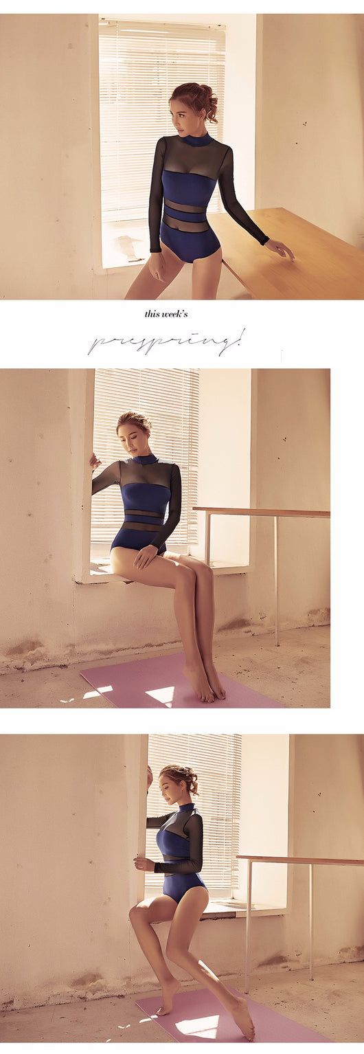 Traje de Yoga Aéreo y Ballet con Malla Transpirable y Soporte Integrado - Image 12