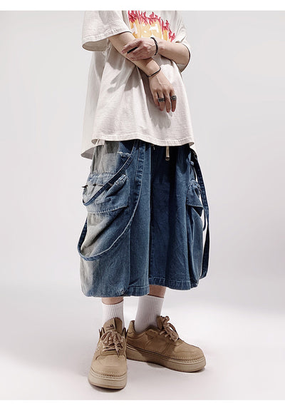 Shorts Denim Cargo Suelto Five Points Casual para Hombre - Image 26