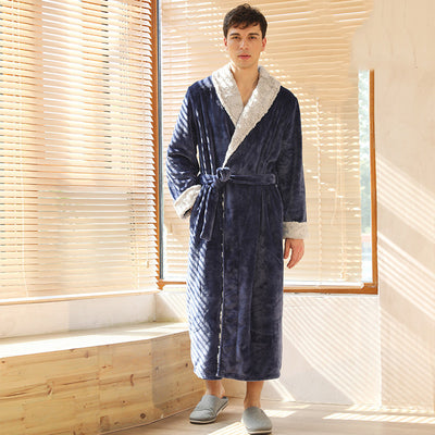 Pijama de Franela Acolchada para Parejas - Diseño Piña Moderno - Image 9