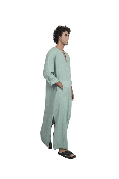 Camiseta Étnica de Algodón y Lino para Hombre - Image 6