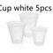 Taza Blanca 5 Piezas