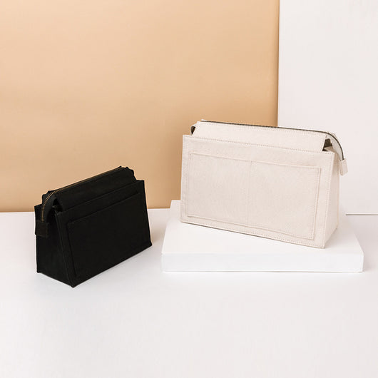 Neceser de Lona Blanca Estilo Coreano - Bolsa Cosmética de Algodón Versátil - Image 3