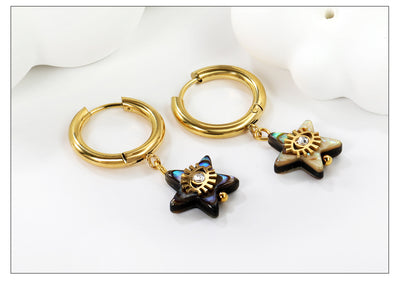 Aretes de Concha Nácar Lujo Creativo - Elegancia y Temperamento - Image 10