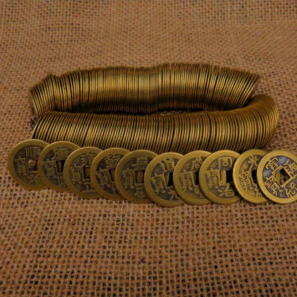 Monedas de Cobre Antiguas de los Diez Emperadores de la Dinastía Qing