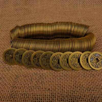 Monedas de Cobre Antiguas de los Diez Emperadores de la Dinastía Qing