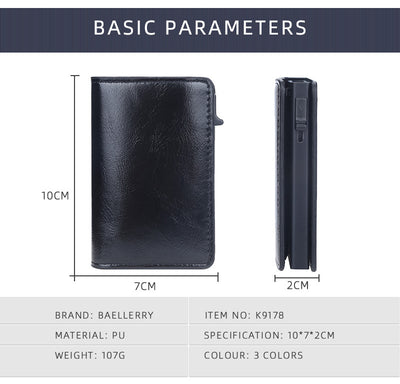 Cartera Minimalista de Cuero Engrasado con Protección Antimagnética - Image 13
