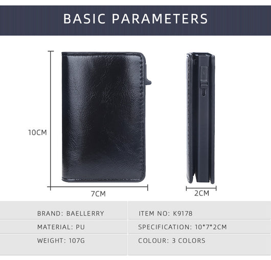 Cartera Minimalista de Cuero Engrasado con Protección Antimagnética - Image 13