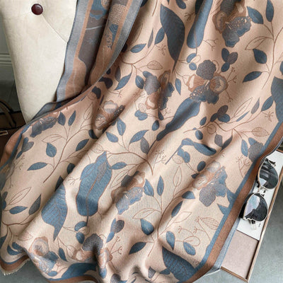 Chal Decorativo de Jacquard con Borlas para Mujer - Image 8