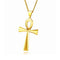Cross-border e-commerce goods source, European and American glossy stainless steel ancient Egyptian Cross man Necklace Amulet Pendant Dorado Chain Chain