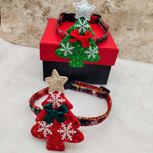 Collar de Lona para Mascota con Copo de Nieve Navideño - Image 8