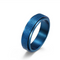 Sandblasting Rotating Spinner Ring Azul 10size