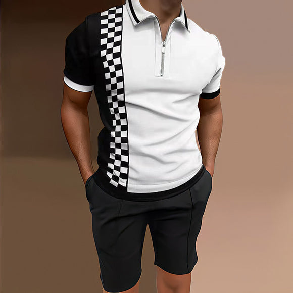 Conjunto Deportivo Estampado para Hombre - Playera y Shorts
