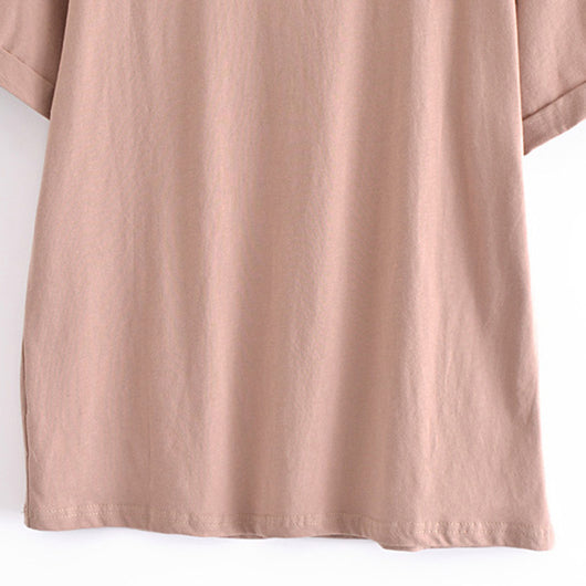 Camiseta Bohemia Retro Estampada para Mujer - Cuello Redondo - Image 5