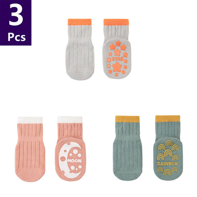 Calcetines para Bebé de Algodón Peinado con Diseños Animados Antideslizantes - Image 41