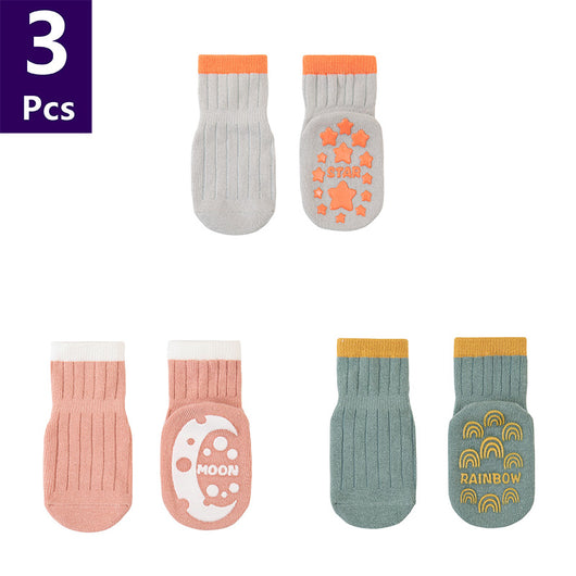 Calcetines para Bebé de Algodón Peinado con Diseños Animados Antideslizantes - Image 41