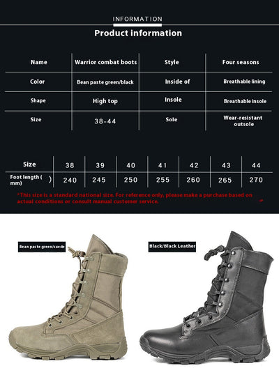 Botas de Combate Altas Verde Desierto - Calzado Táctico Ligero - Image 17