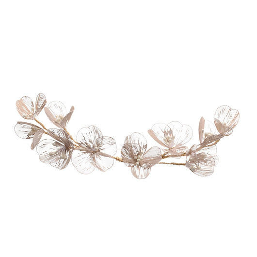 Tocado Artesanal Retro de Encaje y Flores Estilo Bosque Coreano - Image 11