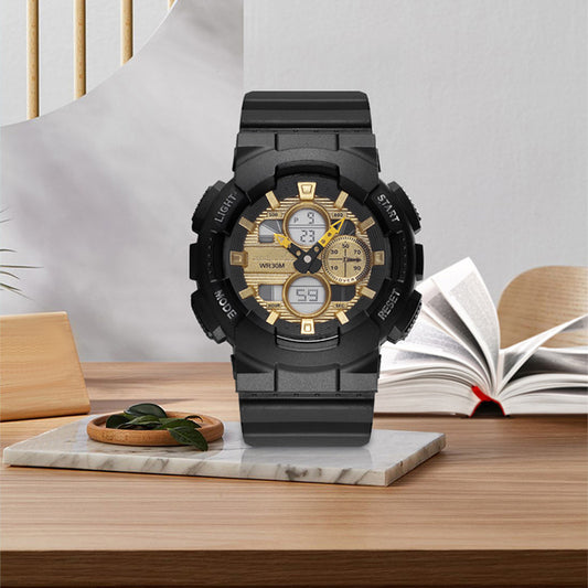 Reloj Deportivo Inteligente Resistente al Agua con Doble Sistema Electrónico