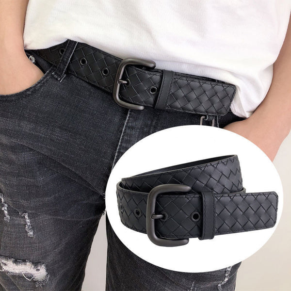 Cinturón de Cuero para Hombre con Hebilla de Pasador