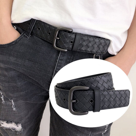 Cinturón de Cuero para Hombre con Hebilla de Pasador