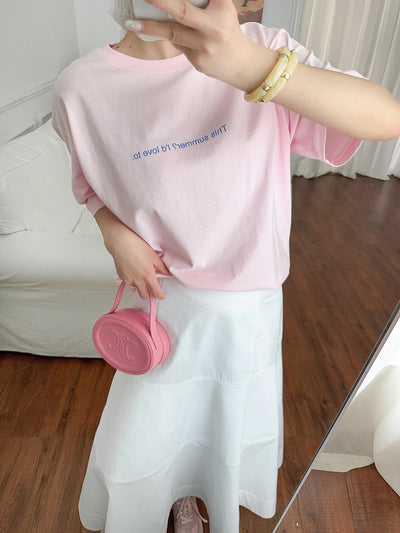 Camiseta de Algodón con Estampado de Letras - Image 11