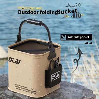 Cubo Plegable Multifuncional para Pesca y Transporte de Agua - Image 6