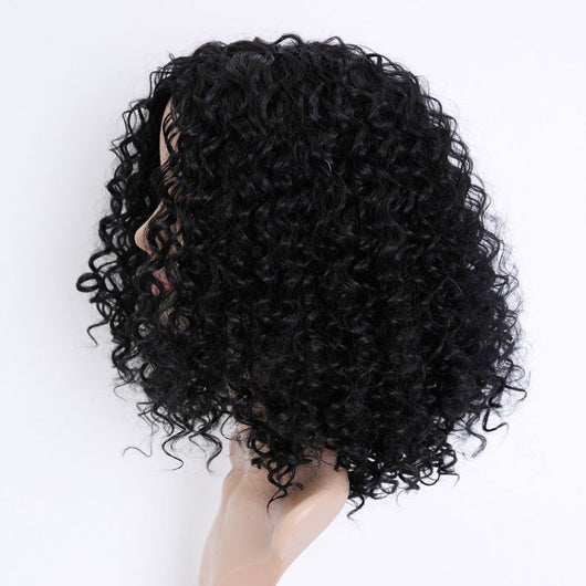 Peluca Rizada Corta Afro Explosiva de Fibra Sintética Premium - Image 3