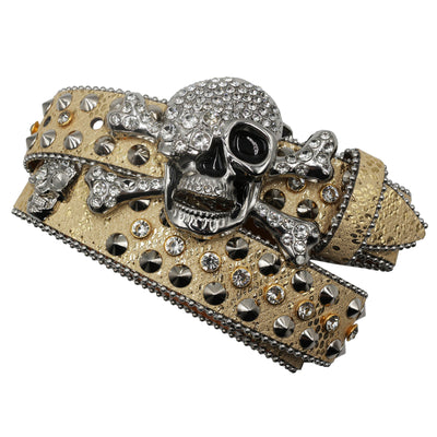 Cinturón Mujer Y2K con Incrustaciones de Diamantes y Patrón de Serpiente - Image 34