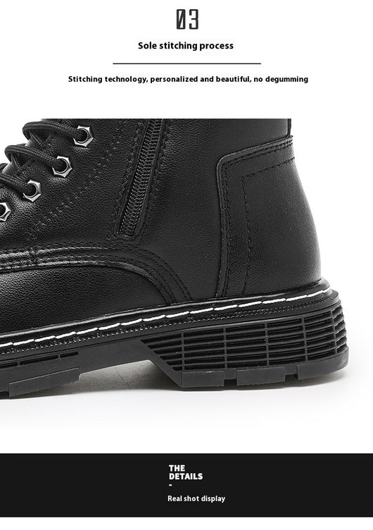 Botas Martin Altas Impermeables para Hombre Talla Grande - Otoño e Invierno - Image 13