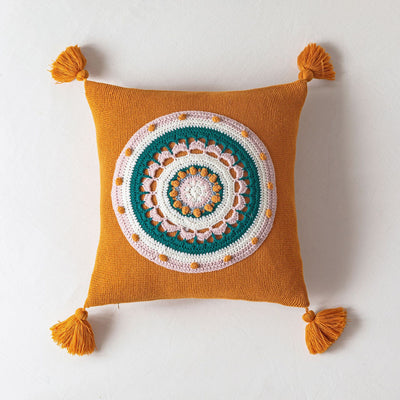 Funda de Cojín Tejida con Borlas para Sofá - Image 15