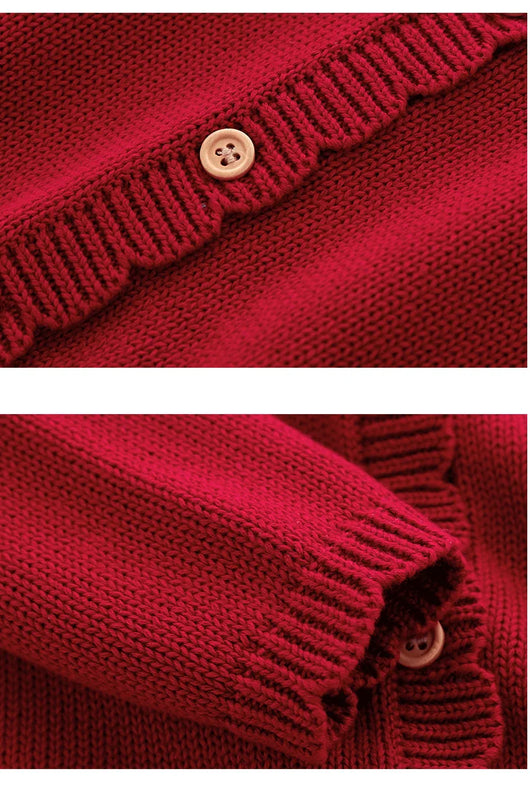 Vestido a Cuadros Rojo para Niña - Colección Otoño - Image 10