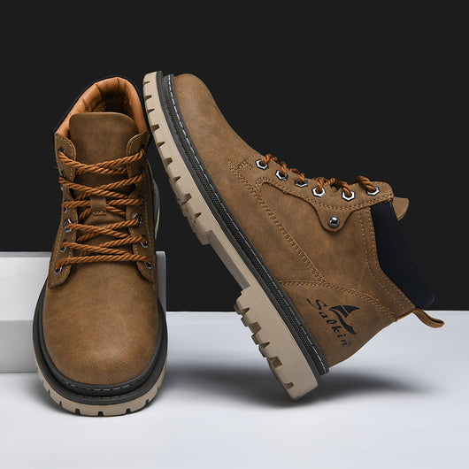 Bota de Trabajo Estilo Británico Clásico para Hombre - Image 14