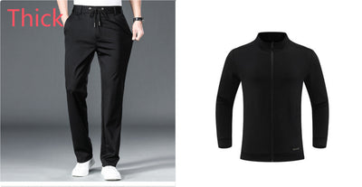 Chaqueta Deportiva Impermeable para Hombre con Cuello de Pie y Tela Elástica - Image 10