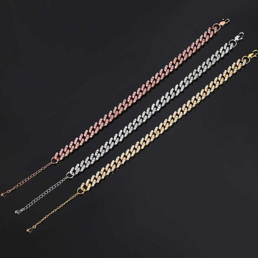 Pulsera Tobillera de Cadena Cubana 9mm con Broche Carácter Japonés - Image 14