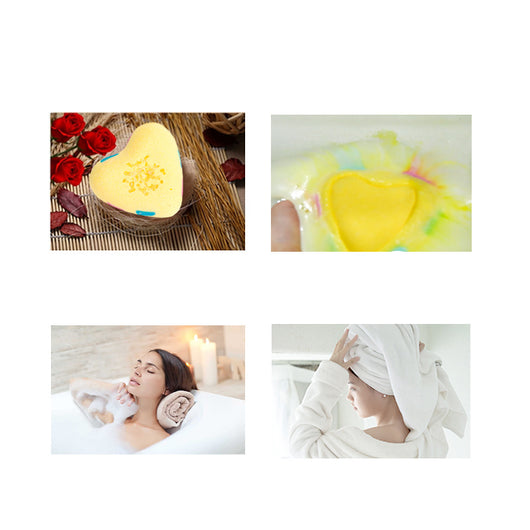 Bombas de Baño Arcoíris con Forma de Corazón - Image 4