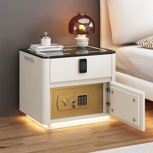 Mesita de Noche Inteligente con Caja de Seguridad y Carga Inalámbrica Integrada - Image 12