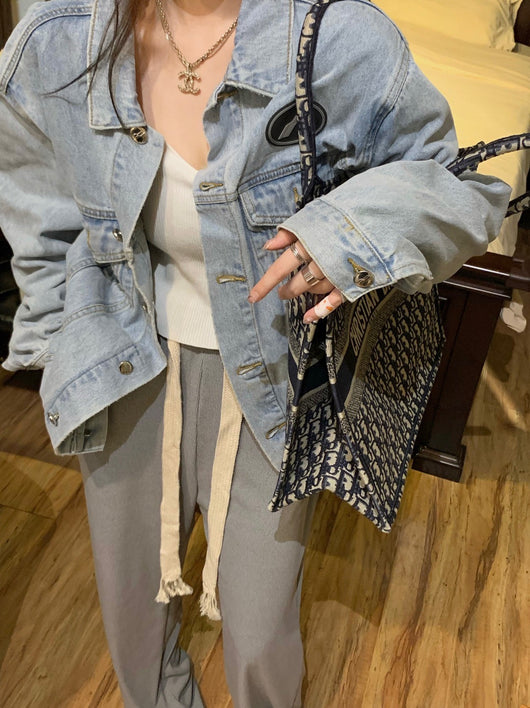 Pantalones Anchos de Cintura Alta con Cordón Ajustable para Mujer - Image 9