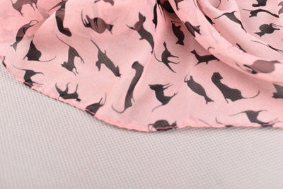Pañuelo de Seda Estampado con Motivos Animales para Mujer - Image 3