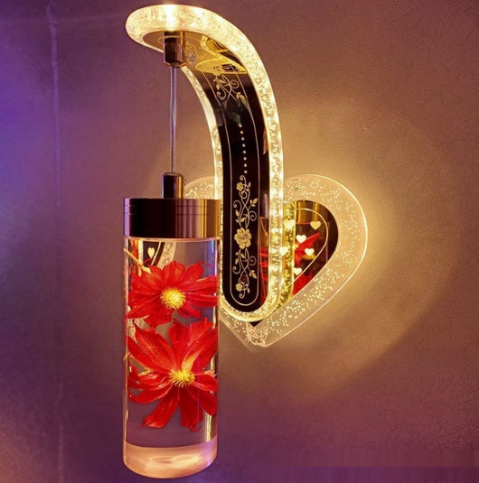 Lámpara de Pared Colgante de Cristal Acrílico Ovalado con Luz Cálida para Hoteles y Dormitorios - Image 14