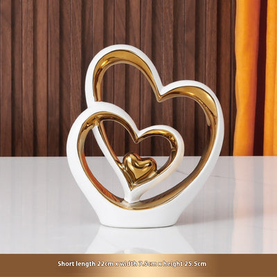 Adorno Decorativo de Corazón para Parejas - Ornamento de Lujo para Bodas y Hogar - Image 8