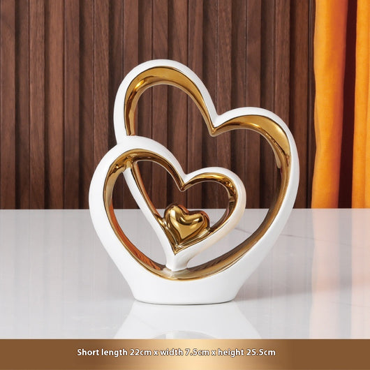 Adorno Decorativo de Corazón para Parejas - Ornamento de Lujo para Bodas y Hogar - Image 8