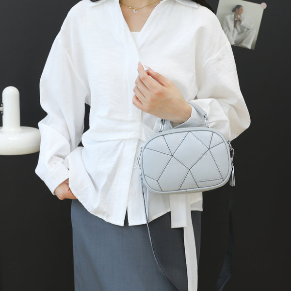 Bolso Pequeño Retro de Patchwork Trendy con Tres Capas