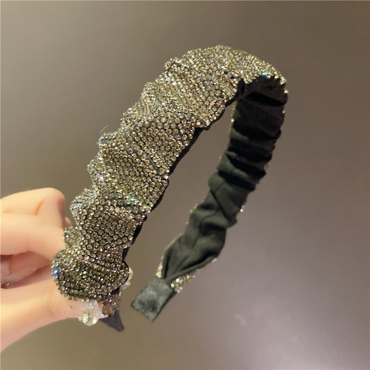 Diadema Retro Francesa con Cristales y Strass para Lavado Facial - Image 13
