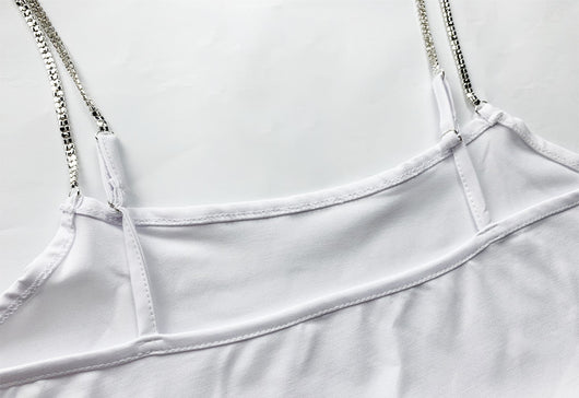 Body Ajustado Cadena Diamante con Halter Sexy - Image 8