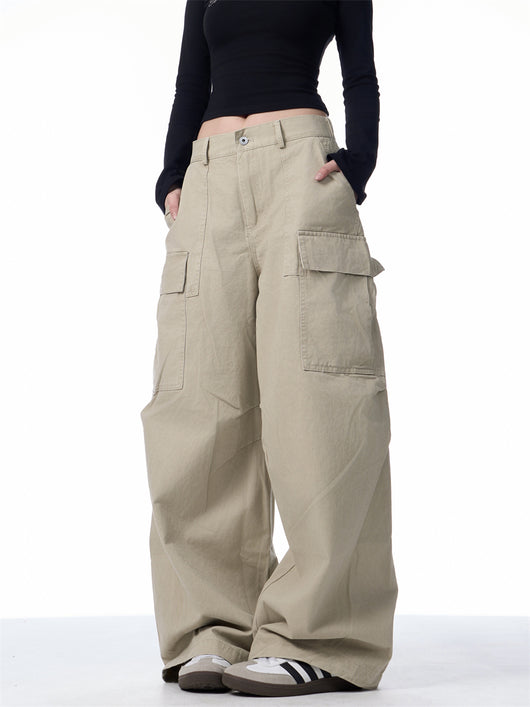Pantalones Cargo Holgados para Mujer con Bolsillos Múltiples - Image 23
