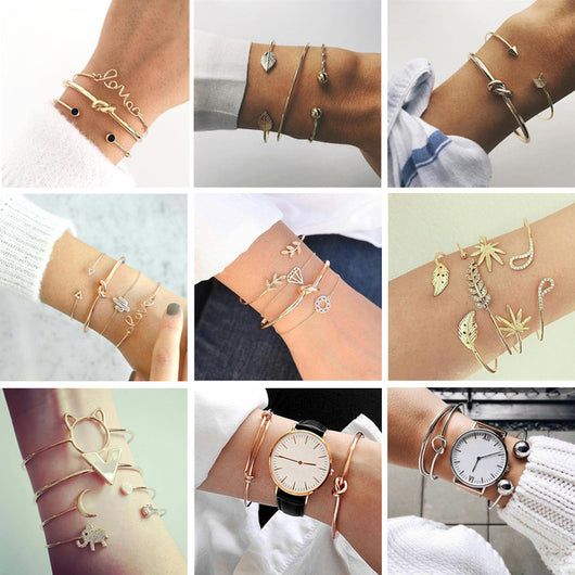 Juego de Pulseras Diamante Triángulo LOVE - Image 3