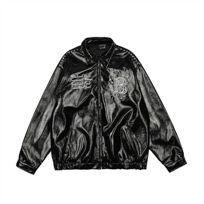 Chaqueta de Cuero para Motociclista Estilo Premium Hombre - Image 3
