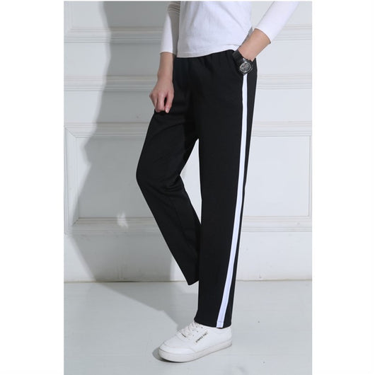Pantalones de Uniforme Escolar Azul Marino con Rayas Amarillas Ancho - Image 23