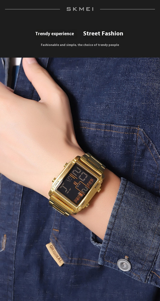 Reloj Deportivo Digital Cuadrado para Hombre con Pantalla de Fecha y Resistencia al Agua - Image 17